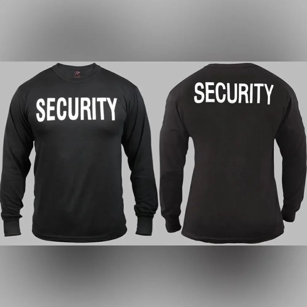 Rothco long sleeve t-shirt for men with security design